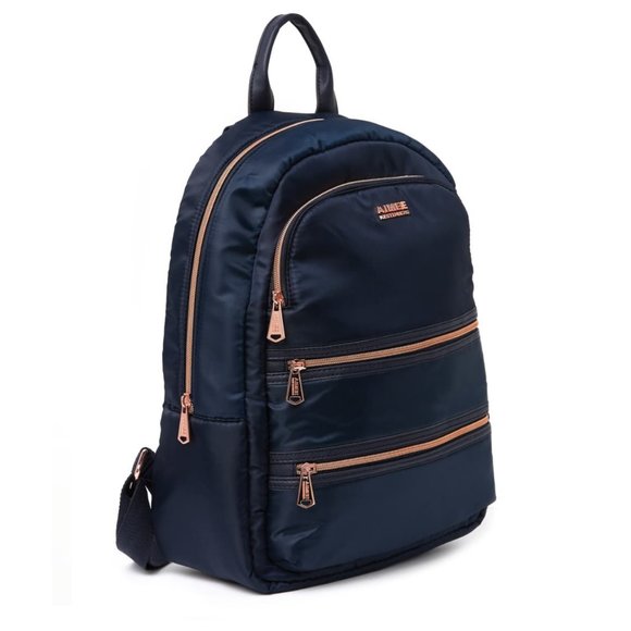 Aimee Kestenberg Handbags - Aimee Kestenberg Marseille Navy Nylon Backpack